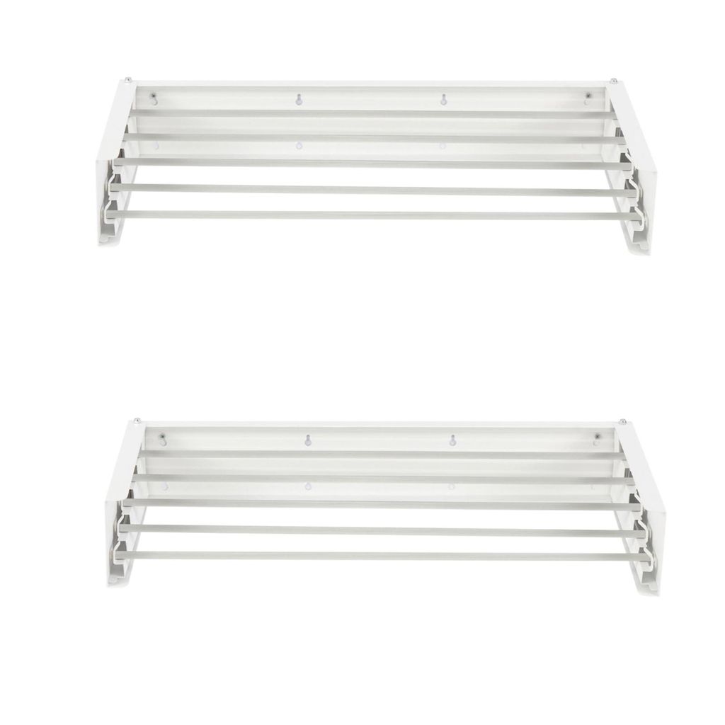2x hliníkový nástěnný kůň na prádlo na balkon nebo terasu, Obrázek produktu 