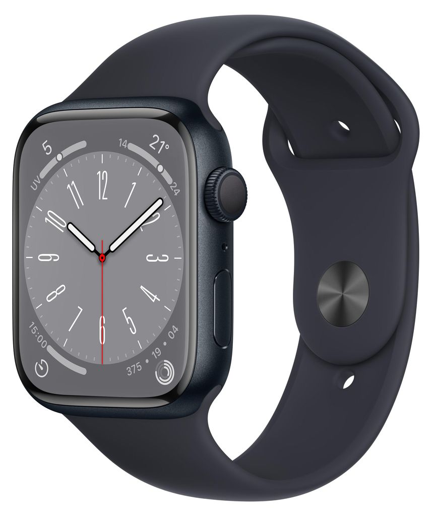 Apple Watch Series 8 OLED 41 mm Schwarz GPS Produktbild 