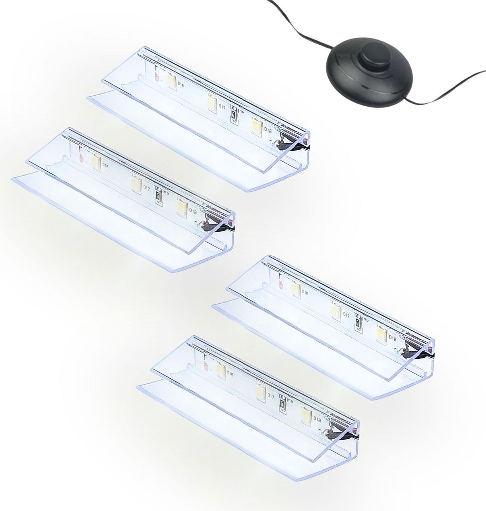 kalb | Kit de clips d'éclairage LED pour bords de verre Image du produit 