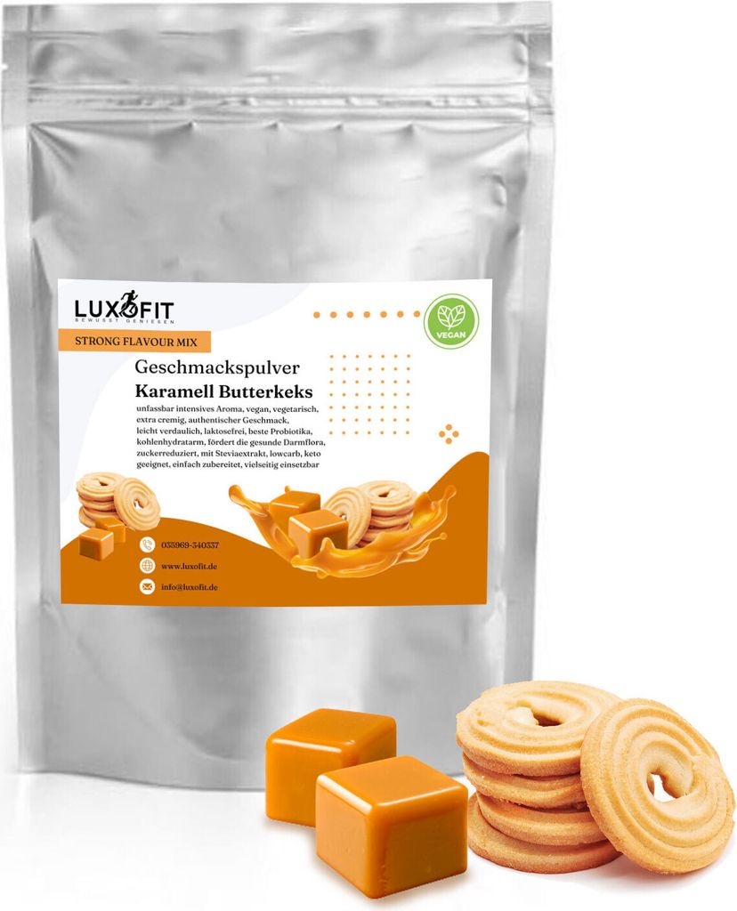 Karamell Butterkeks Geschmackspulver Mix Flavour Produktbild 