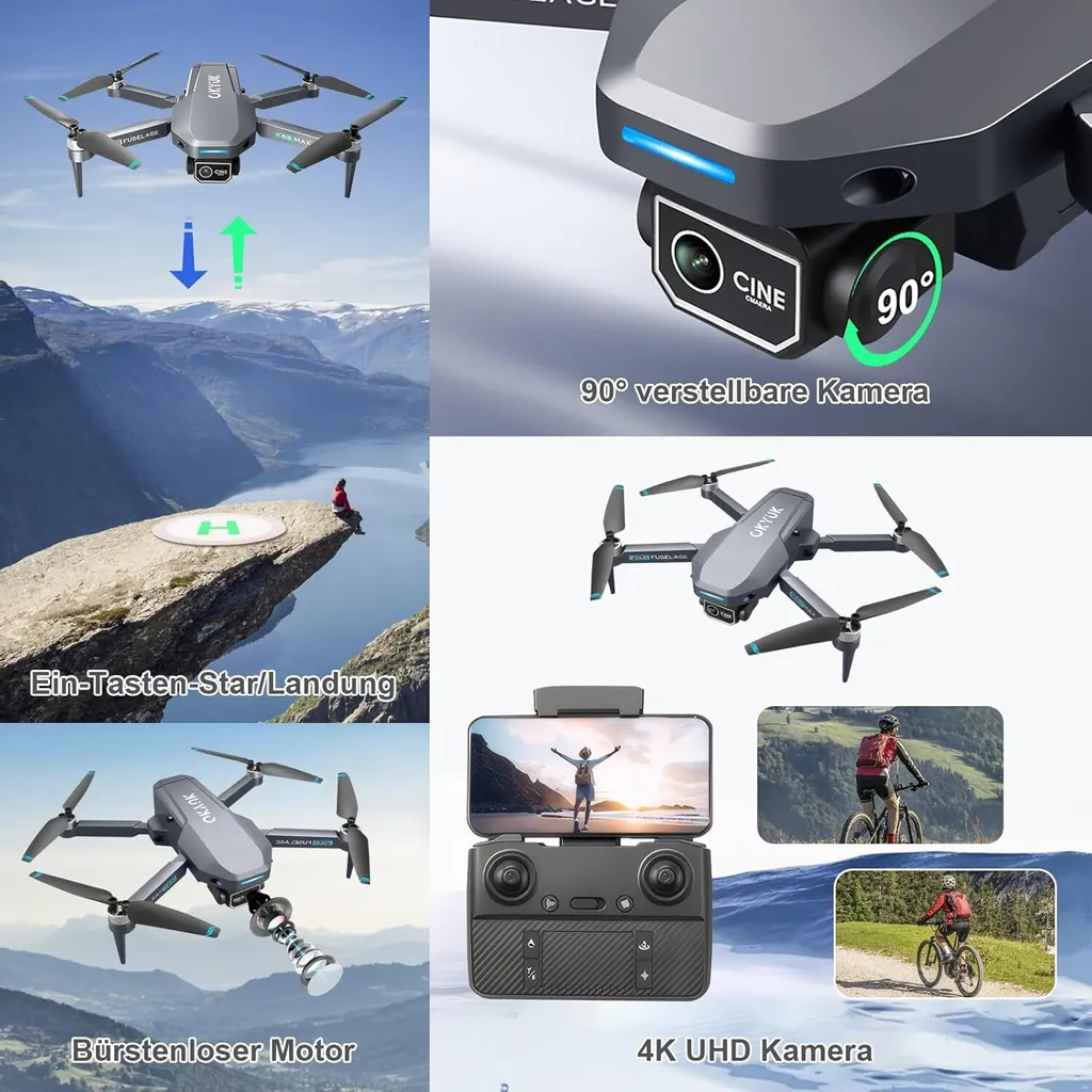 Drone Caméra 4K Anti-Collision K618 MAX : Pilotage sans Risque FPV