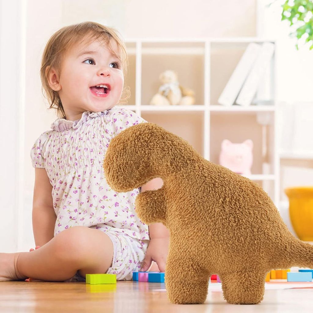 2er-Set Dino Nugget Kissen – Süße Plüsch-Dinosauriermotive, Weich & Kuschelig Für Kinderzimmer & Geschenke