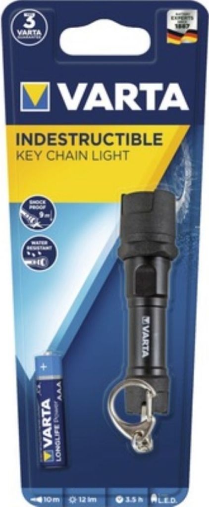 Varta Taschenlampe Indestructible Key Chain Light 1AAA