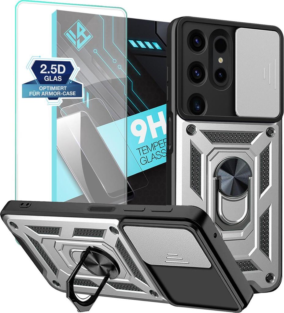 Armor Handyhülle für Samsung Galaxy S24 Ultra mit 9H Produktbild 
