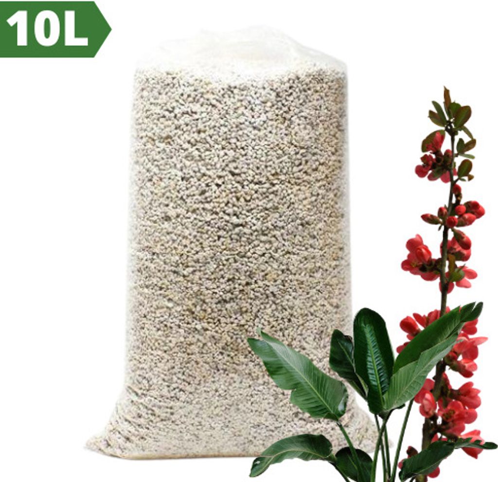 Perlit Agro 10L für Growbox Grow Wachstum Boden Substrat Pflanzen Anzucht