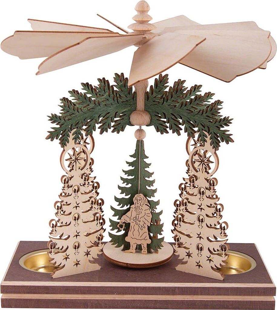 1-stöckige Pyramide Christbaum - Heiliger Abend (20cm) von Kreißl
