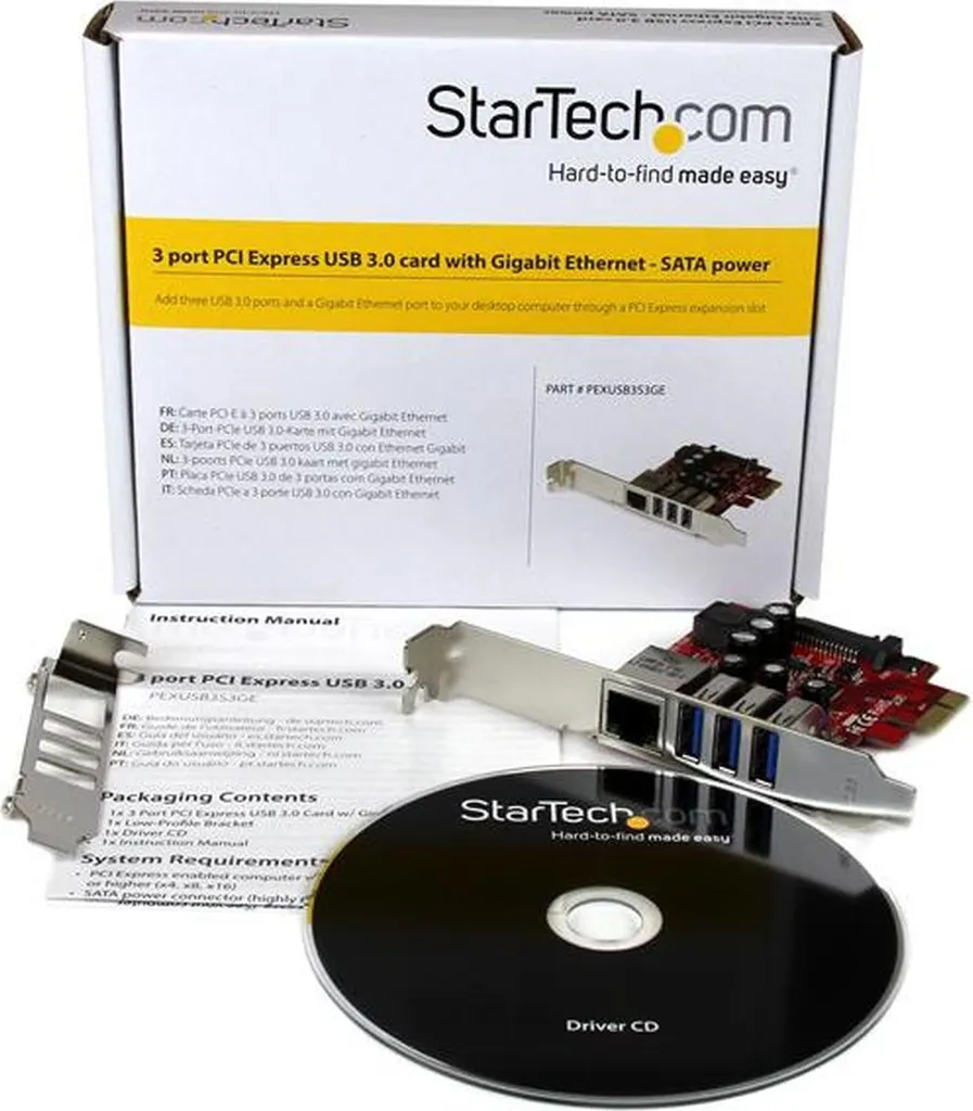 Scheda PCI Express Con 2 Porte USB 3.0 E Alimentazione SATA - Adattatore PCIe, Velocità 5Gbit/s, Interno