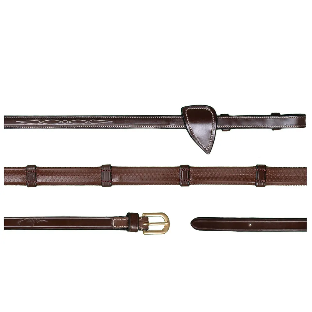 Redini Dy'on D Collection: Gomma e 7 Barrette Cuoio per Equitazione