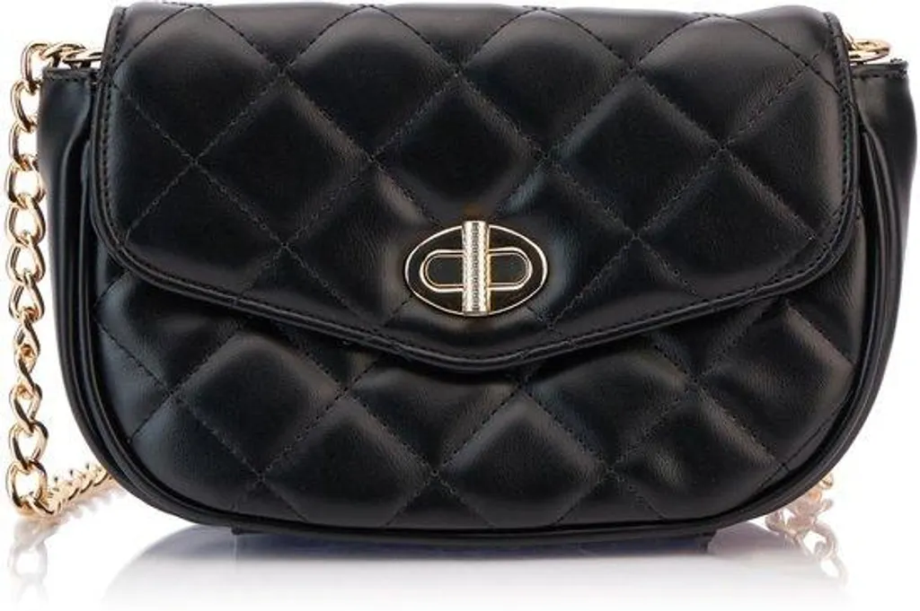 Pochette noire femme pour mariage et cérémonie format compact pratique