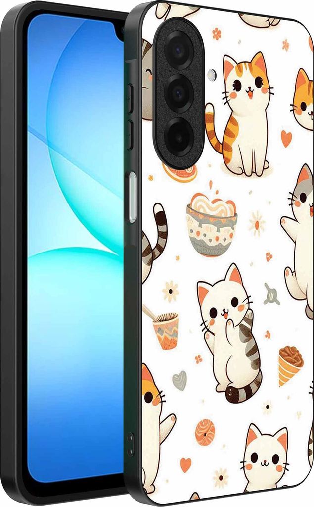 Geeignet für Samsung Galaxy A17 Telefon Fall mit Katze drucken - TPU zurück Abdeckung Fall Katze Design - Smartphonics