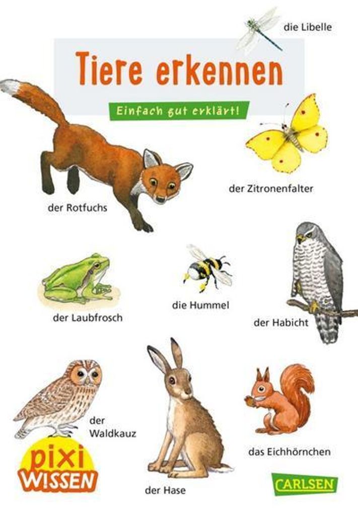 VERLAG: CARLSEN Pixi Wissen 30: Tiere erkennen Immagine del prodotto 