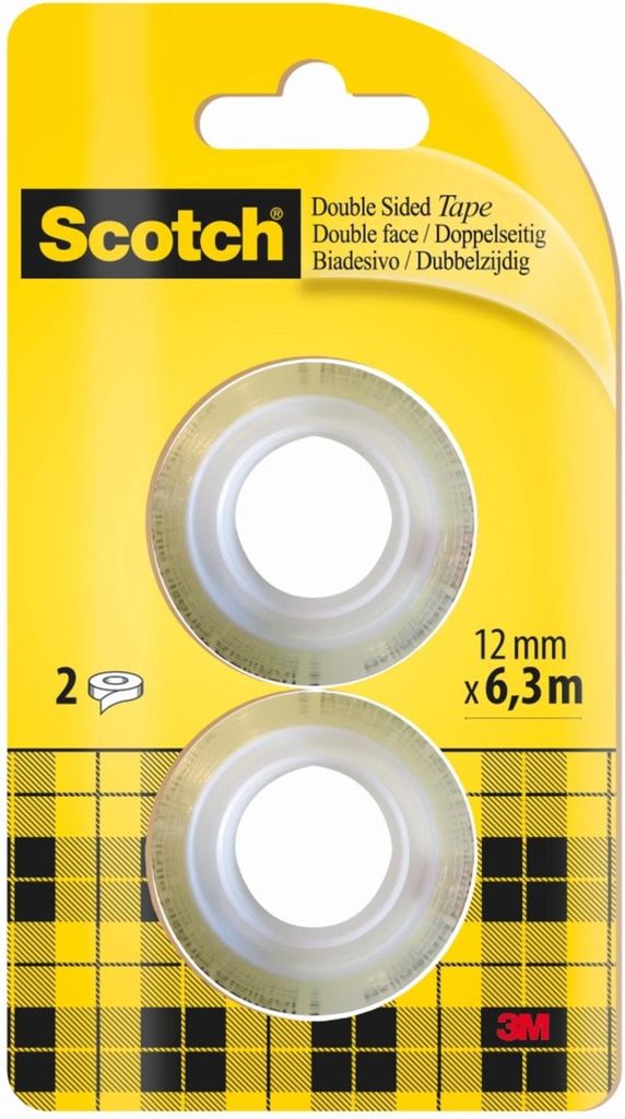 Cinta adhesiva de doble cara 3M Scotch, modelo 665, de 12 Imagen del producto 