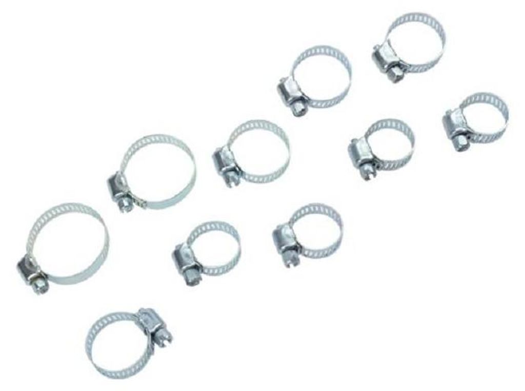 Lot de 10 colliers de serrage métalliques réglables Image du produit 