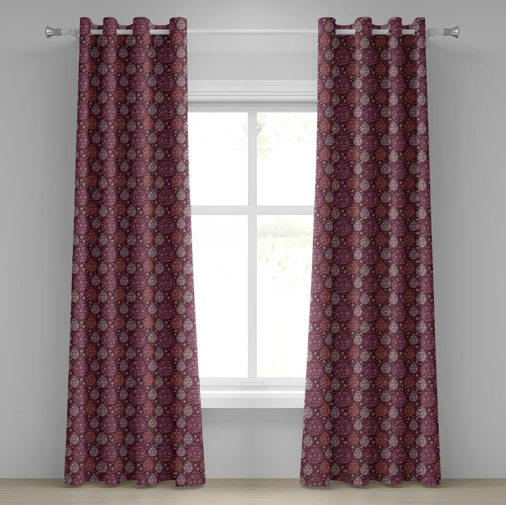 Recensione Tende ABAKUHAUS Natale: Arancione Pallido e Rose 280x245