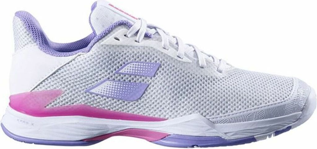 Babolat Jet Tere All Court Tennis Tennisschuhe Sportschuhe weiß/flieder/pink 31S23651-1074, Schuhgröße:39 EU