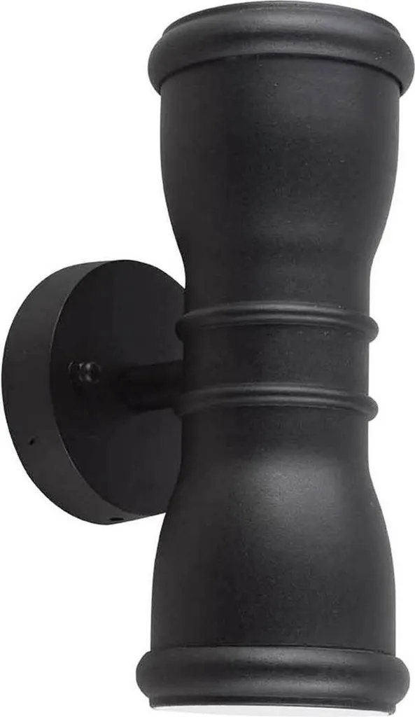 Applique d'extérieur pour terrasse Malvern noire IP44 en aluminium 23cm