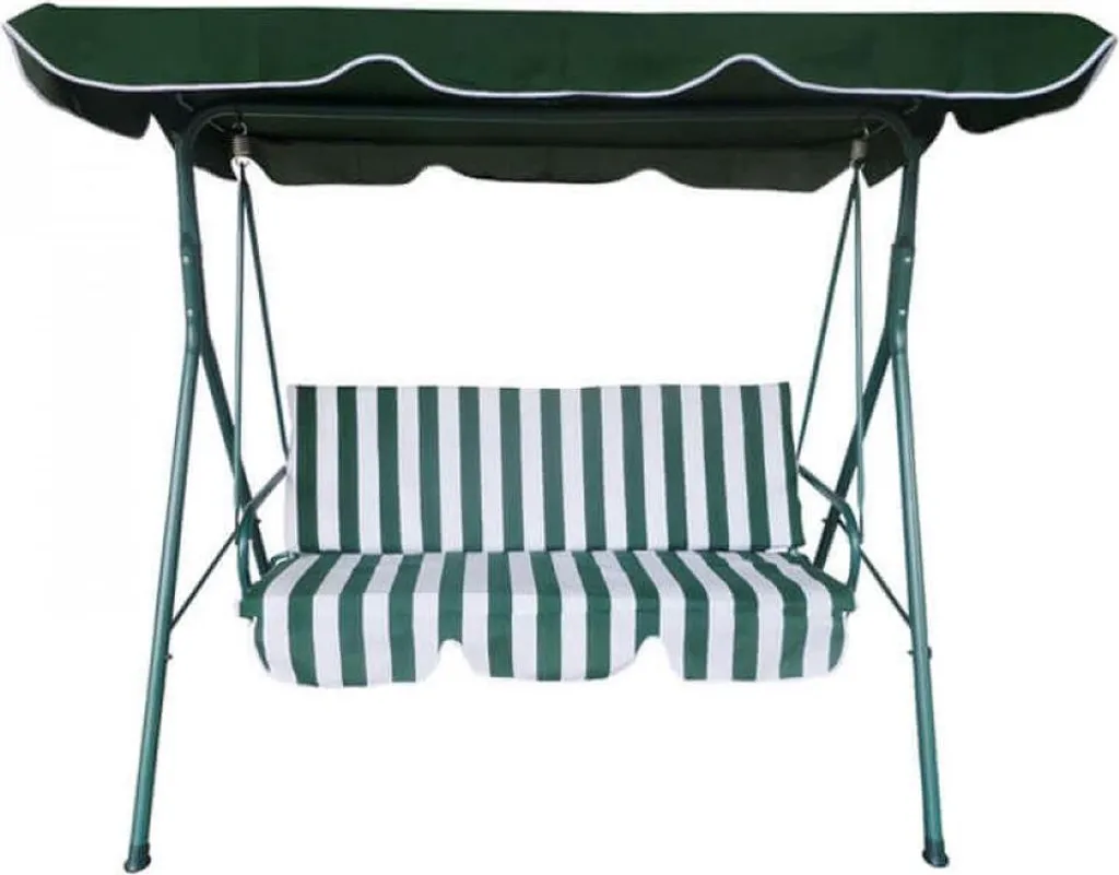 Balançoire de jardin Green : Coussins amovibles et structure robuste