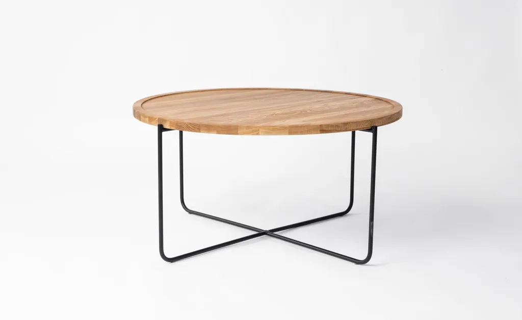 Table Basse Albert 80 cm Chêne Naturel - Robuste et Facile à Entretenir - 4
