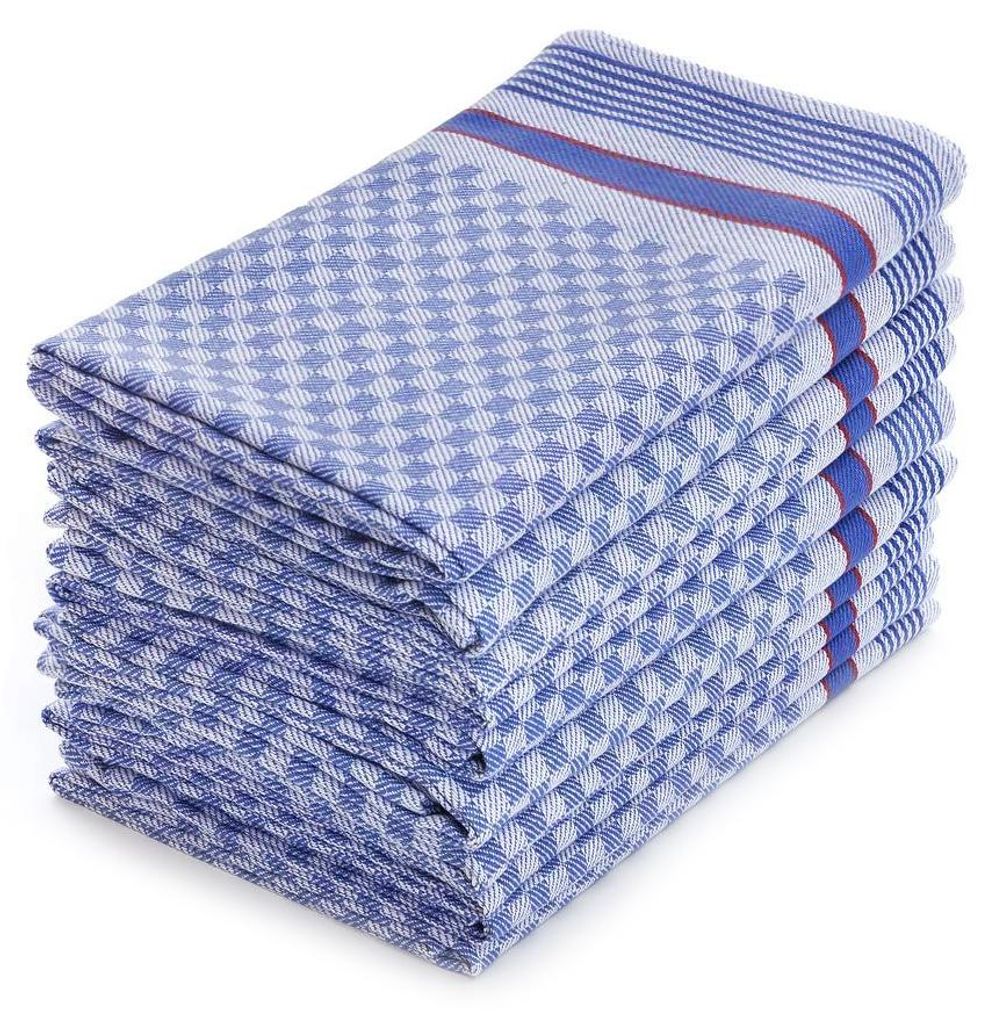 10er Set Halbzwirn Grubentücher 45x90 cm 100% Baumwolle Produktbild 