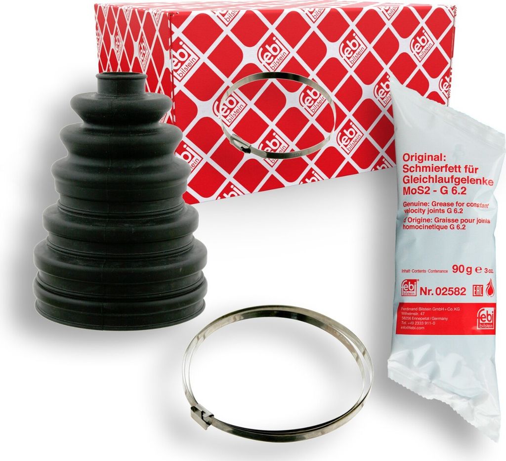 FEBI BILSTEIN Achsmanschette 27730 Vorne Hinten für VW Golf VII Schrägheck (5G1, BQ1, BE1, BE2) 126mm 126mm Gummi 21 60 72 82 83mm