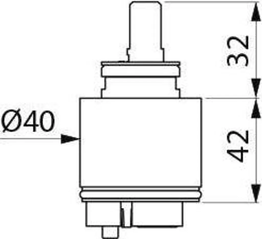 Cartuccia Ceramica Delabie 40mm Eco-Flow | Risparmio Acqua del 50% - 2