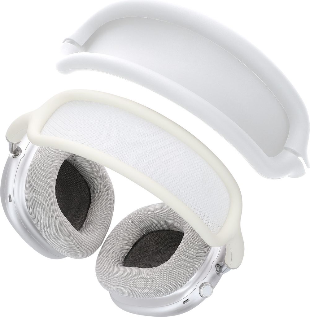 kwmobile Kopfband Abdeckung für Apple AirPods Max / AirPods Max 2 Case - Headband Hülle - Kopfhörer Schutz - Zubehör Weiß