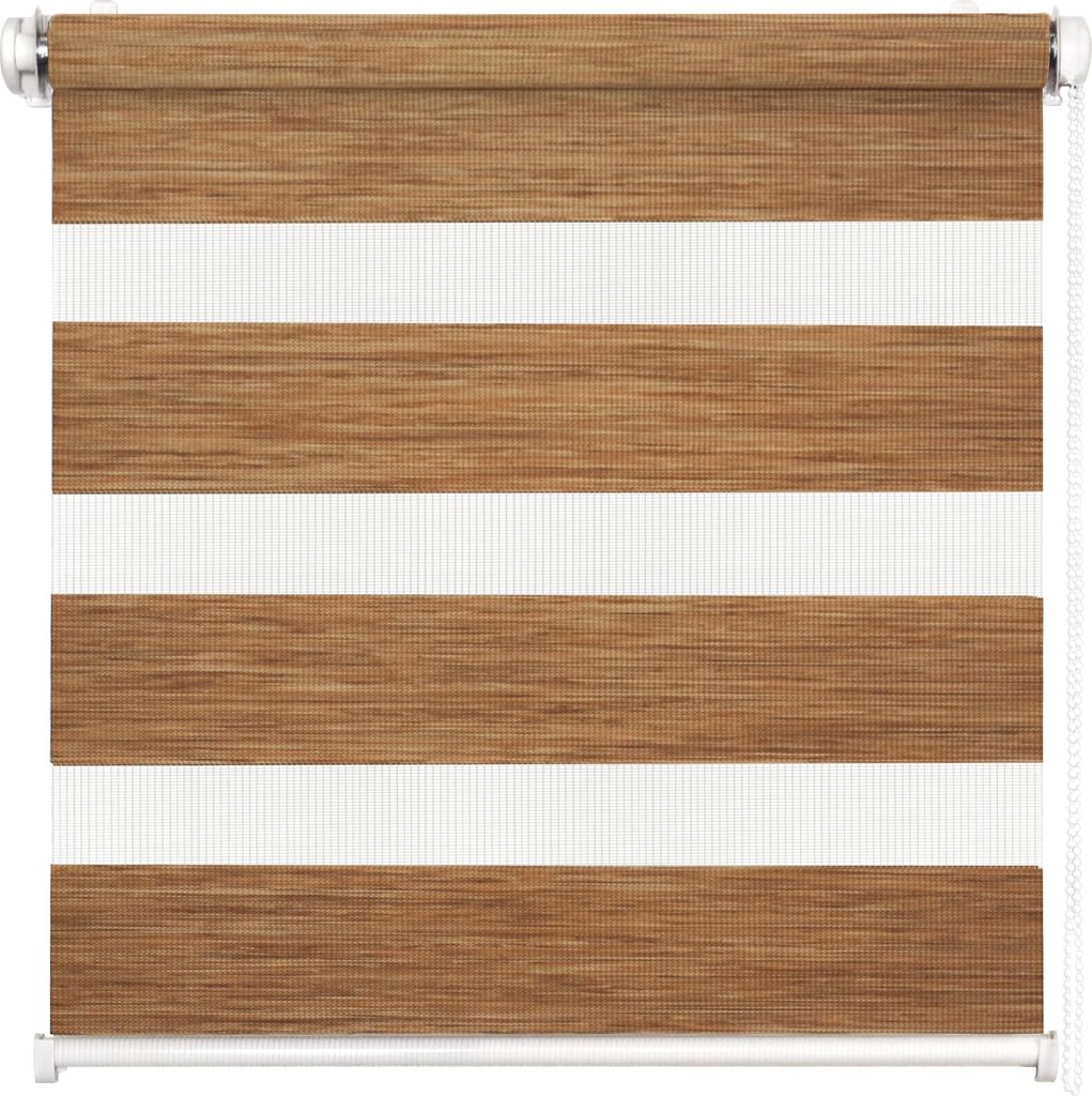 Doppelrollo Natural, Braun, 50x150cm - Duo-Rollo