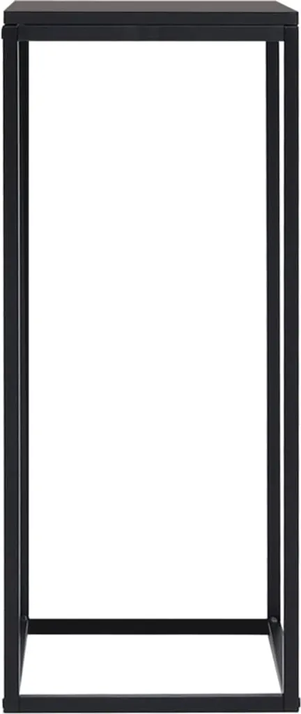 Tables d'appoint noires en acier vidaXL - Structure robuste et stable