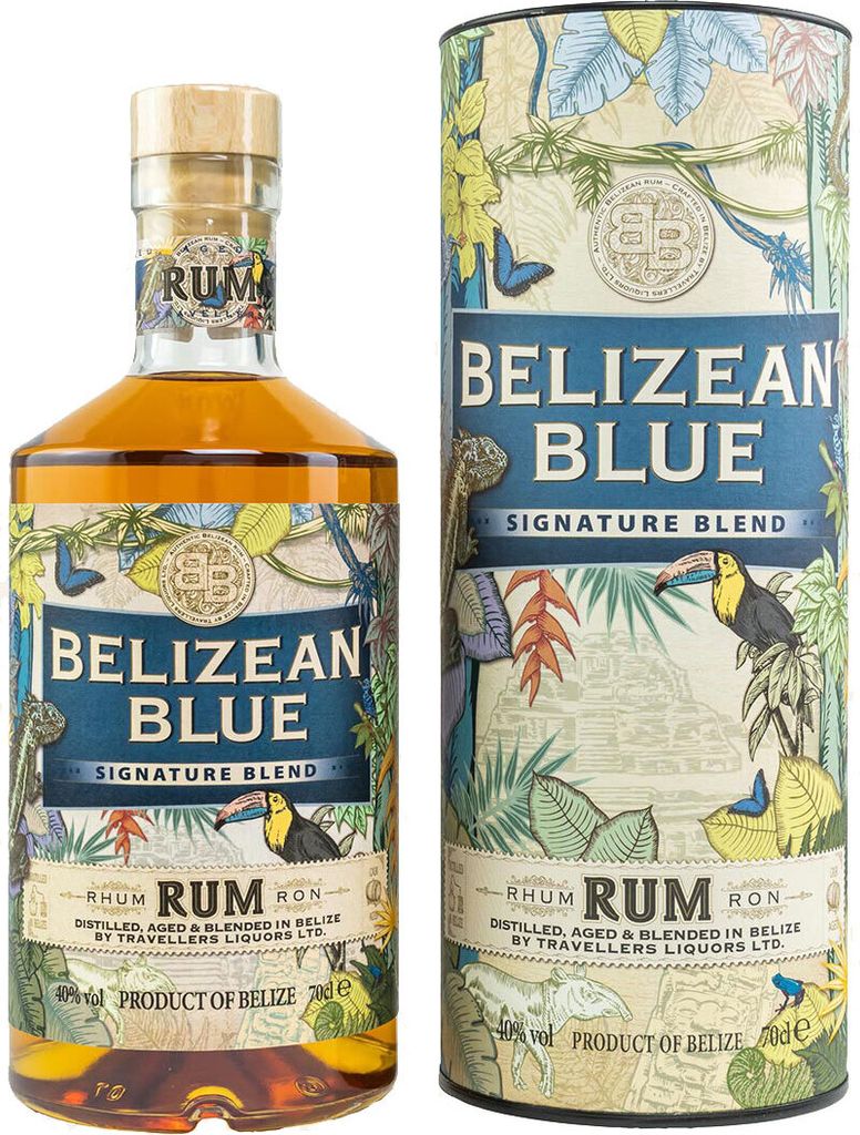 Belizean Blue SIGNATURE BLEND Rum 40% Vol. 0,7l in Geschenkbox
