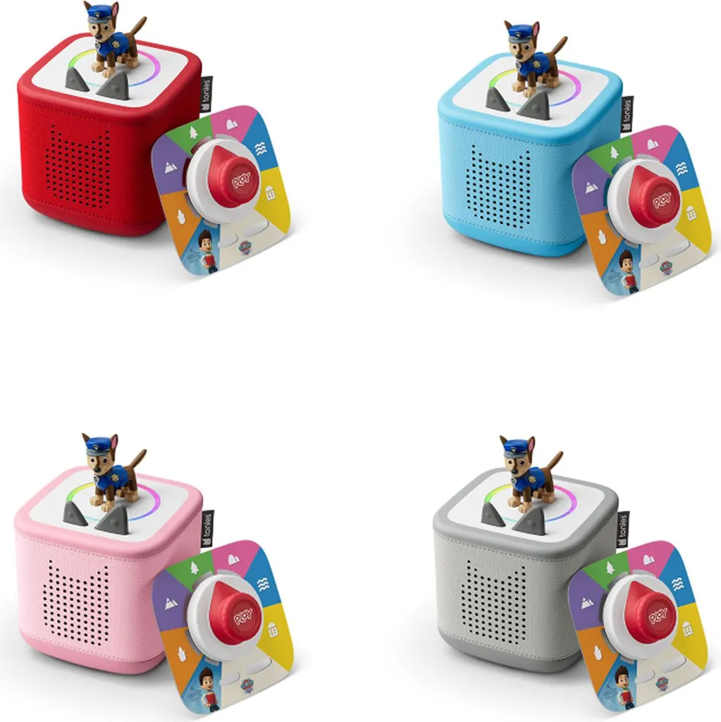 Fini les Écrans : Toniebox Rouge et Figurine Chase Pat' Patrouille pour Enfant
