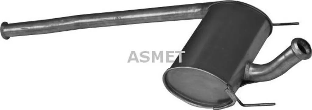 Silencieux intermédiaire d'échappement pour Laguna - ASMET 10065