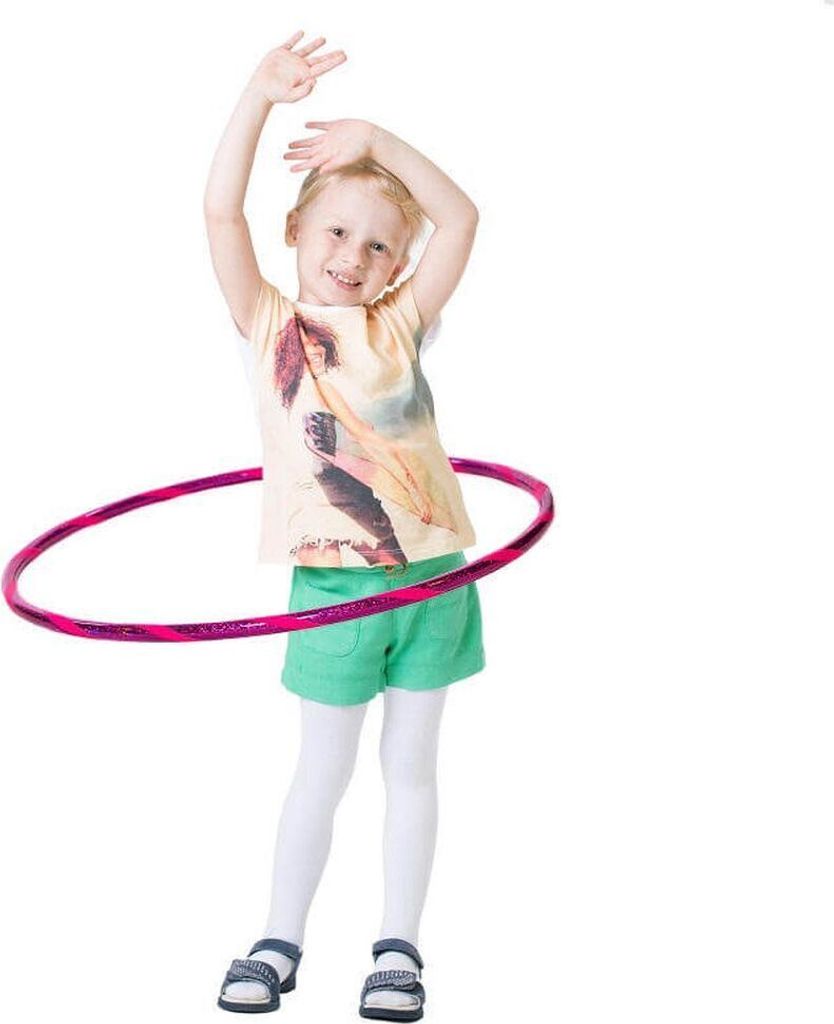 Glamour Kinder Hula Hoop, Ø60cm, Pink-Pink