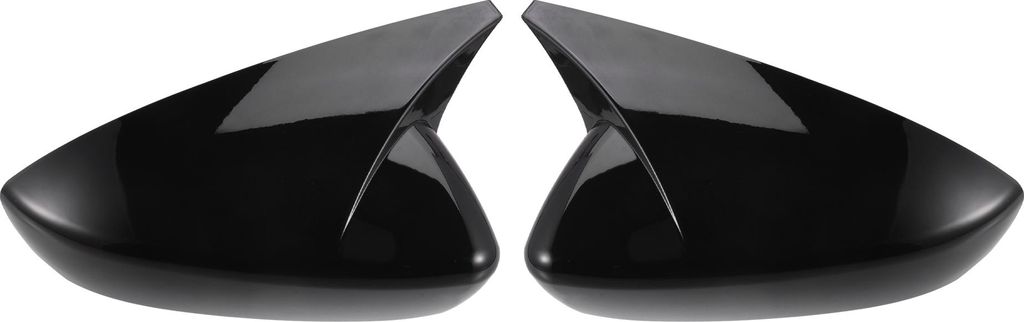 1 Paar Auto Rückspiegelabdeckung Überzug glänzend schwarz für Mazda 3 Axela 20-22 Spiegelabdeckungen Außendekoration Zierleisten