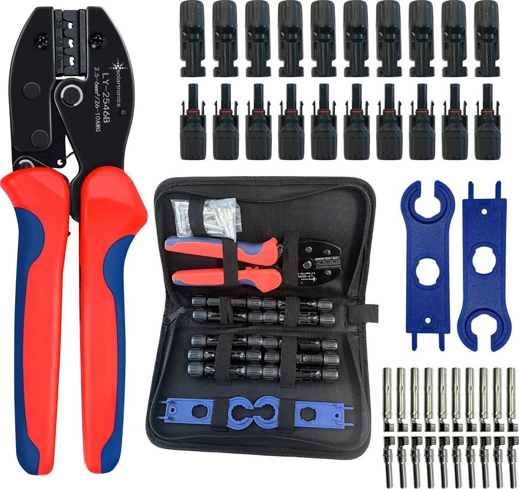 10 Paar Solarstecker Steckverbinder für 4mm² - 6mm² Produktbild 