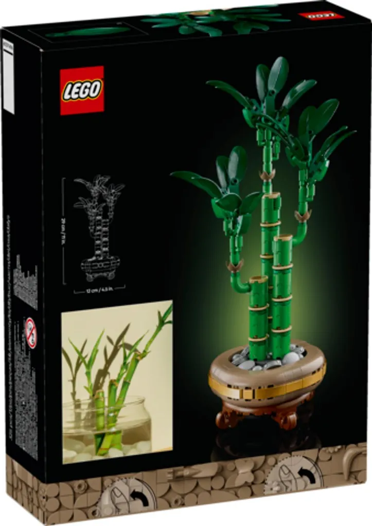 LEGO 10344 Botanicals Bambou de la Chance, Kit de Construction Déco Zen - 4