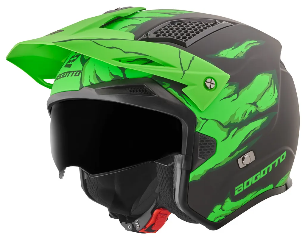 Bogotto Radic Scratch ECE 22.06 Casco, titanio opaco, 2XL