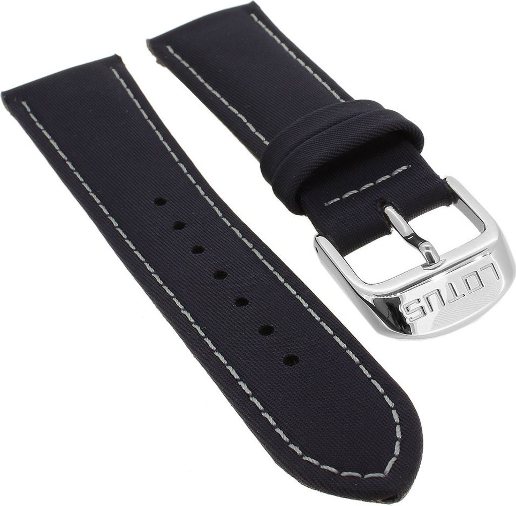 Lotus Watches > Uhrenarmband 21mm blau Materialmix > 15782 15783