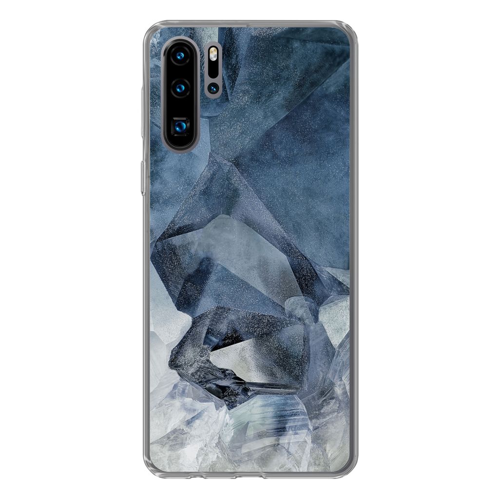 MuchoWow Handyhülle Schutzhülle Hülle für Huawei P30 Pro Edelstein - Natursteine - Mineralien Silikon Softcase Handy Hülle - Schutzdeckel