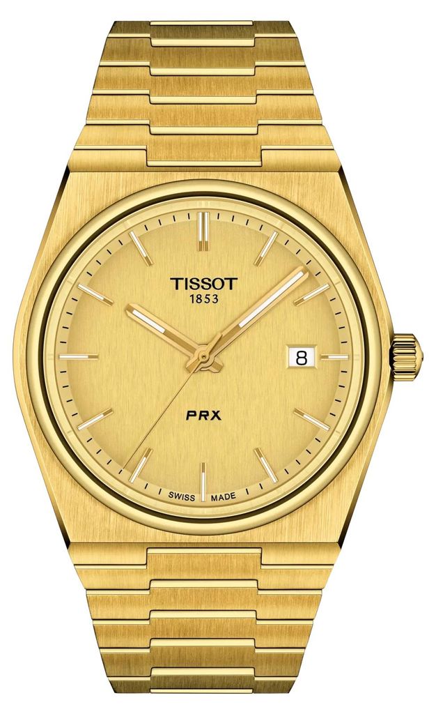 Reloj Tissot PRX Gold para hombre, movimiento de cuarzo, Imagen del producto 