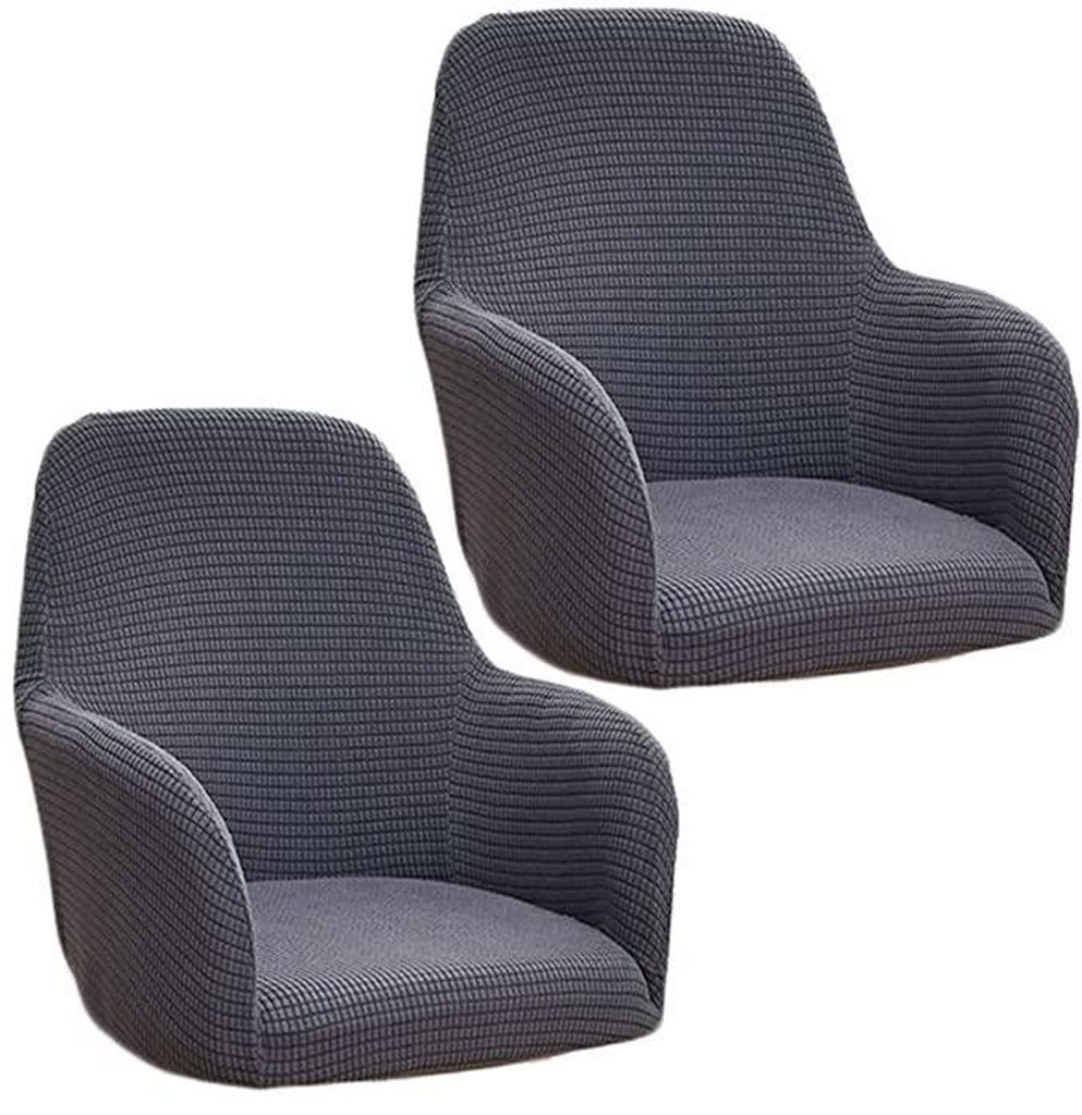 Elastische Stuhlhussen mit Armlehnen, 2er-/4er-/6er-Set, Esszimmerstuhlhussen, Hussen für Stühle mit hoher Rückenlehne, Schutzhüllen, Stuhlhuss...