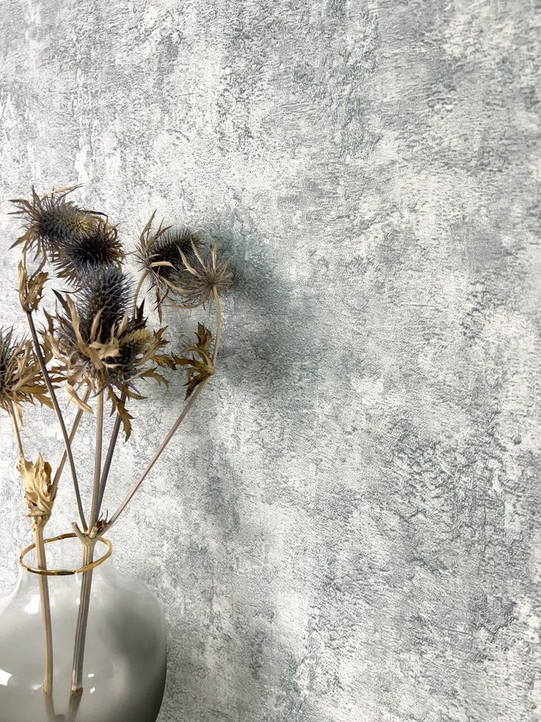 NEWROOM Tapete Hardy Silver Grau Vliestapete - Modern Beton Produktbild 