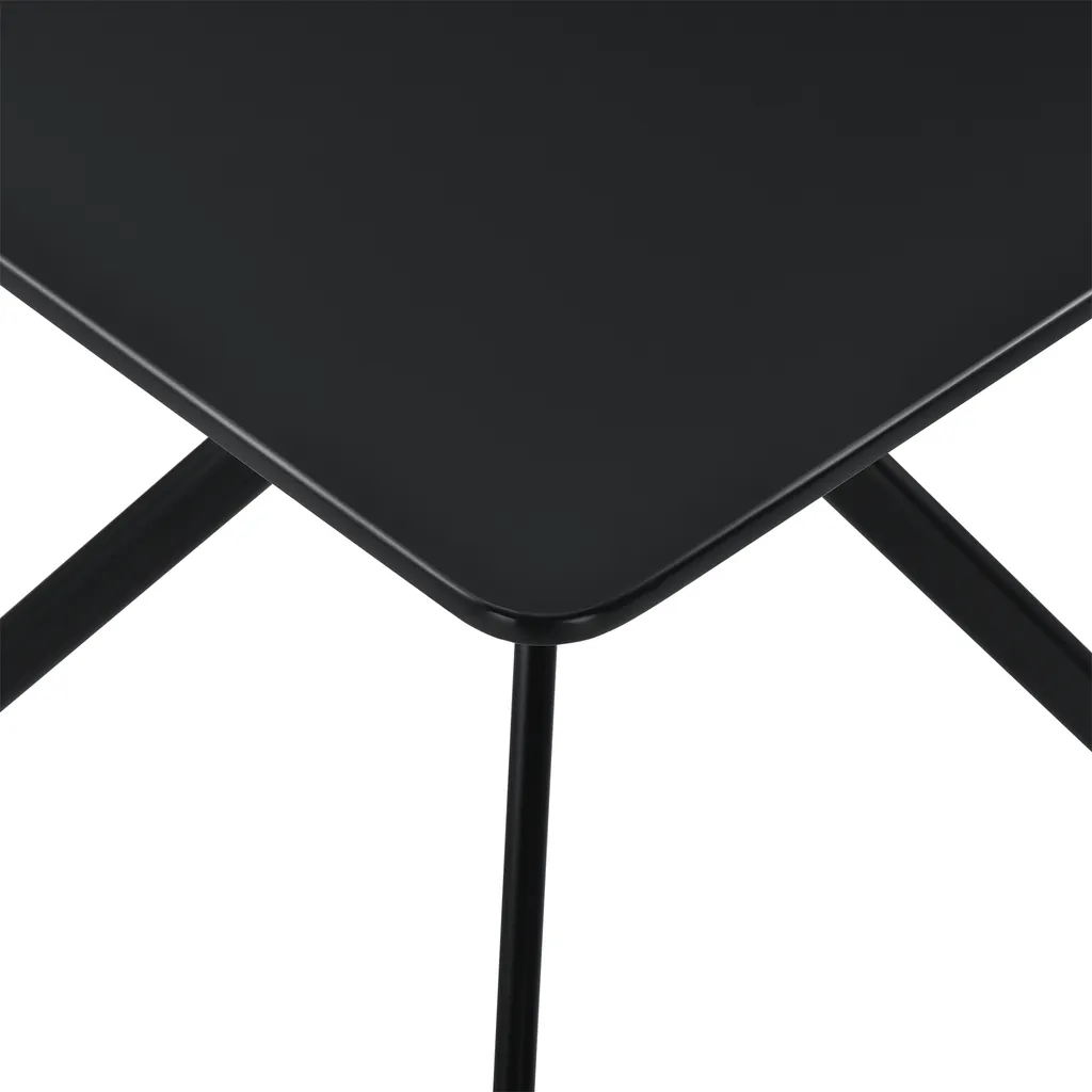 Petite table de salle à manger noire 78 cm pour optimiser l'espace - 4