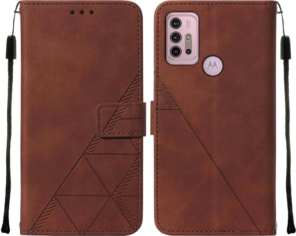 Idea Regalo: Custodia Elegante Marrone per Motorola Moto G30 G10