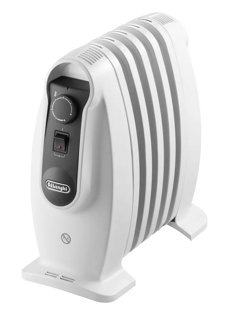 De'Longhi TRNS 0808M Radiatore a Olio 800W - Termosifone Compatto Bianco