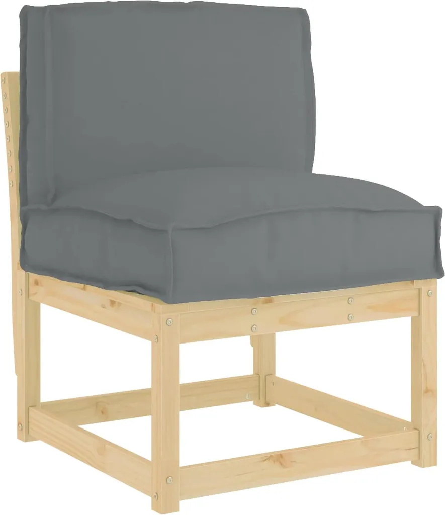Coussin de garnissage anthracite 50x40 cm idéal pour salon de jardin