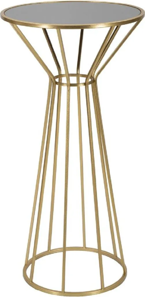 Table d'appoint ronde Or Ø 50 cm Mauro Ferretti Style Moderne et Luxe