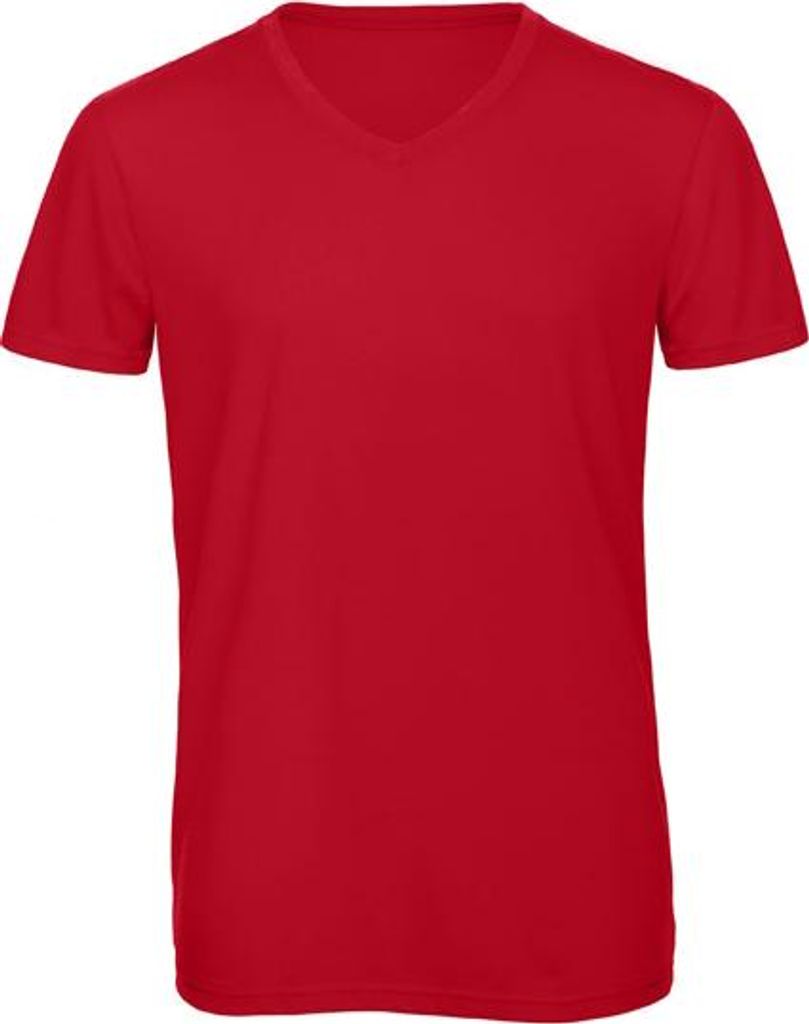 Herren-T-Shirt, Kurzarm - B&C V TRIBLEND/M - red - Größe M