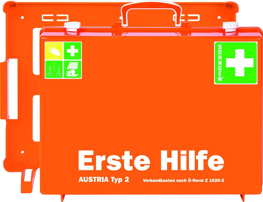 Söhngen Erste-Hilfe-Koffer AUSTRIA Typ 2 (Wundverbände; SIRIUS Rettungsdecke)