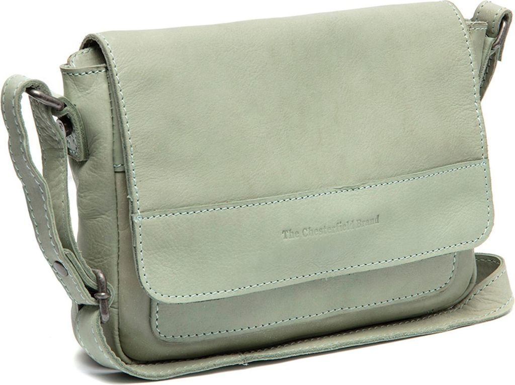 The Chesterfield Brand Leder Umhängetasche Ann Crossbody Bag Ocean Blue khaki
