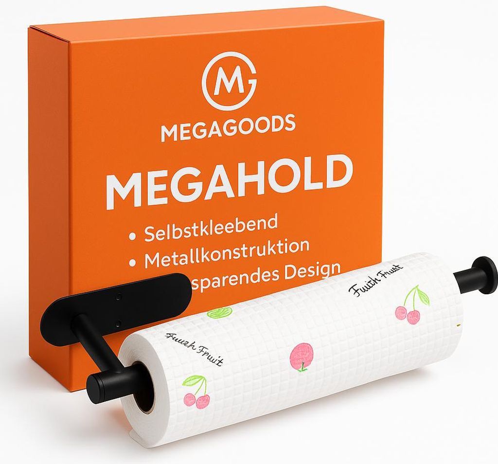 Küchenrollenhalter selbstklebend Tissue Hänger WC Papier Spender DE.